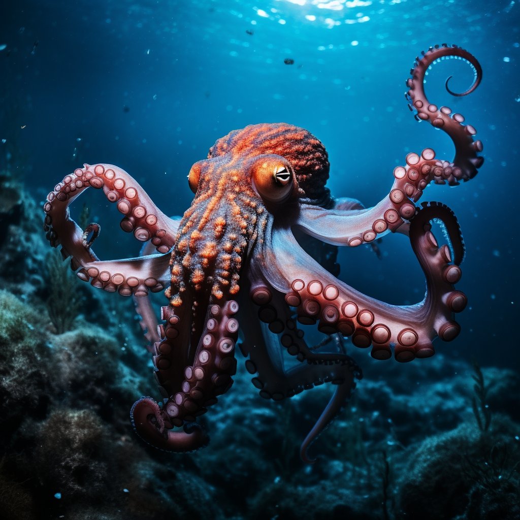 Pulpo generado por IA

#Octopus #AIArt #MarineLife #DigitalArt #Cephalopod #CreativeAI #Oceanography #GenerativeArt #BlueBlood #TechArt #ThreeHearts #MachineLearning #UnderwaterMysteries #Innovation #MarineBiology #FutureOfArt #NatureWonders #AI