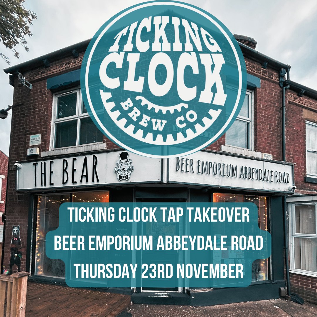 Join us this Thursday 23rd November at The Bear Abbeydale Road for a Tap Takeover 🍻🍻🍻 #CraftBeer  #craftbeerlife #craftbeerlover #brewery #brewerylife #brewery #startupbrewery #sheffieldbeer  #sheffieldbeerscene