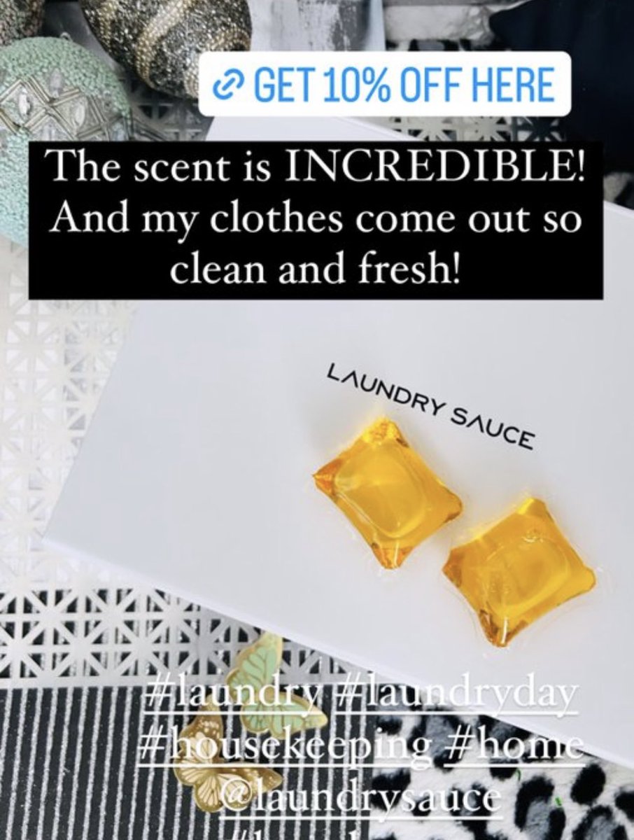 ladyboarder9669's tweet photo. RT! #BLACKFRIDAY 25% OFF SALE! clothes smell INCREDIBLE,look & feel so fresh& #clean with @LaundrySauciety + GET ADDITIONAL 10% OFF w/code: MYSTYLESPOT #laundry #home #housekeeping #laundrytips #clothestips #laundryday #Laundrysauce #laundrydetergent https://t.co/LPB0ssh595.… AD https://t.co/qRlzwYnftC
