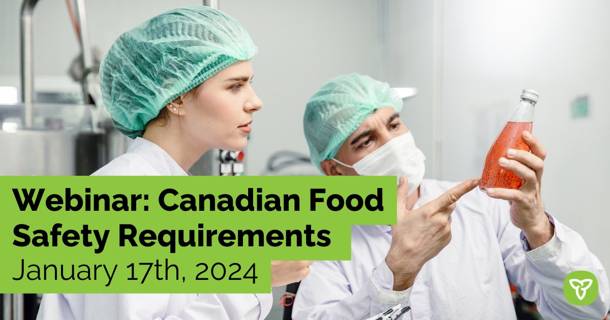 Free Webinar: Join us and <a href="/NSF_Intl/">NSF</a> on January 17 at 11 am EST for a discussion on Canadian Food Safety requirements including local and national traceability regulations, and insights on e-commerce's regulatory implications. Register now! …fety-requirements.omafrabdb-events.ca
#foodandbeverage