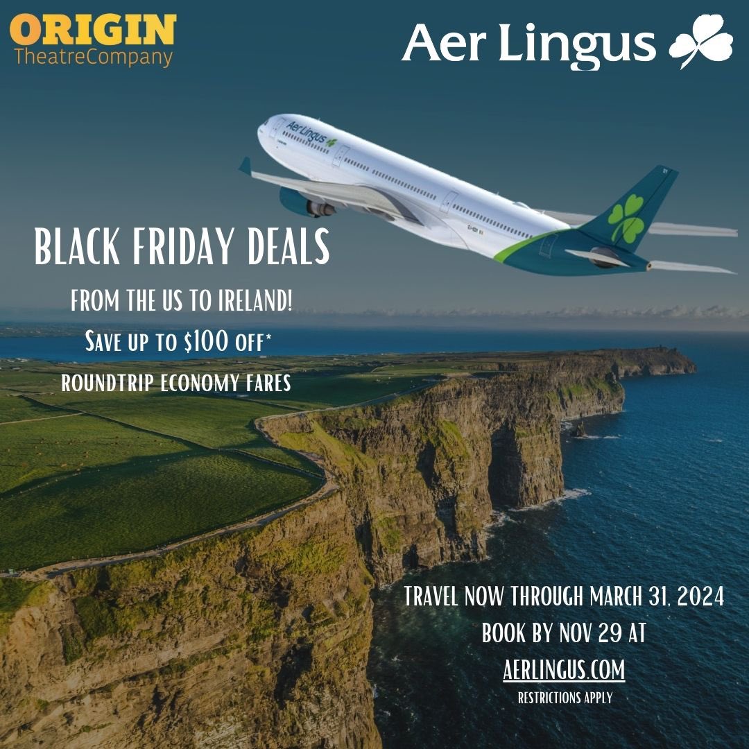 🚨 🎉 Our friends at @AerLingus have Black Friday deals from the U.S. to Ireland! ✈️ Save up to $100 off* roundtrip economy fares   Travel now through March 31, 2024  Book by November 29th at aerlingus.com *T&C’s apply  #AerLingus #BlackFridaySales