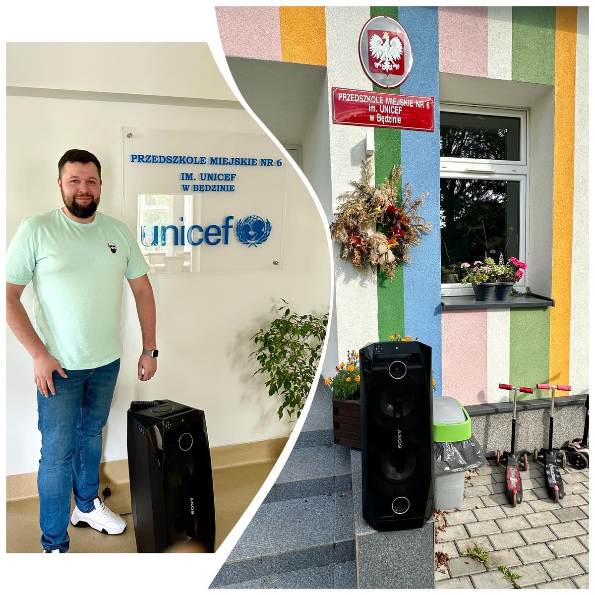 DSzawala's tweet photo. Tak jak obiecałem ,tak zrobiłem.Głośnik trafił w odpowiednie miejsce.Teraz dzieciaki będą tańczyć na przedszkolnych salach .
#fundacja #wartowierzyć #szawalapomaga #przedszkole #dzieci #muzyka #usmiech #radość #usmiechdziecka #prezent #pomgajmyrazem #zsercazaserce #sony https://t.co/wuTVYB7DuG