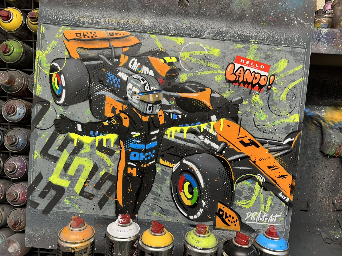DRAutoart's tweet photo. Another Lando Norris, Dark mode painting sold so I made this one today! Thank you! Grab yours now 🤩 #drautoart 
https://t.co/uigyJnZbER
.
.
#singaporegp #f1 #formula1 #mclarenf1 #ln4 #landonorris #mclaren #mclarenf1team #landonorrisedit #landonorris4 #teamquadrant https://t.co/MH3XH73PaJ