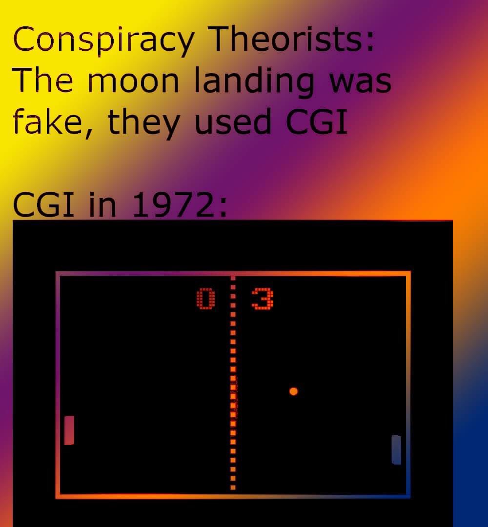 If the Moon Landing was fake then why do I still see footprints on Mars???