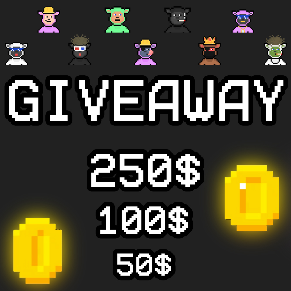 Kohitsujipixel's tweet photo. 🔥 Kohitsuji giveaway 400$ (250$, 100$, 50$) in ETH 🔥

Simple steps to win:
1️⃣ Follow @Kohitsujipixel
2️⃣ Like & RT this post
3️⃣ Tag 3 friends 

Winner 🏆 in 24 hours 🕐

#ETH #ethereum #Giveaway #BTC #BNB #MATIC #ARB #BinanceSmartChain #Dogecoin #Airdrop #launch #arbitrum #cryptocommunity #nft #freemint