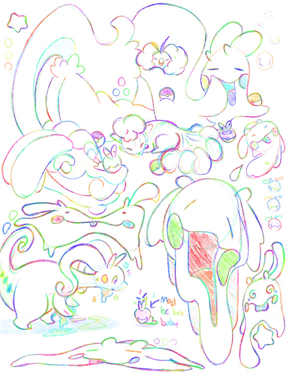 RebmemerTheMoon's tweet photo. more little guys with the rainbow pencil https://t.co/SlnS3A2ex0