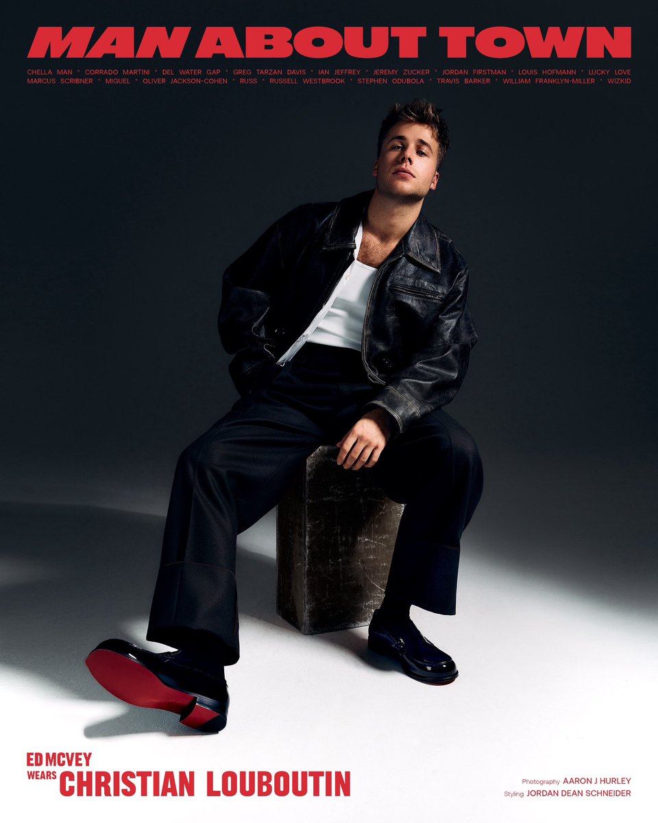 New work for #ManAboutTown with actor #EdMcVey - wearing <a href="/LouboutinWorld/">Christian Louboutin</a>. 

Full credits on my Instagram. 

#TheCrown #CoverShoot