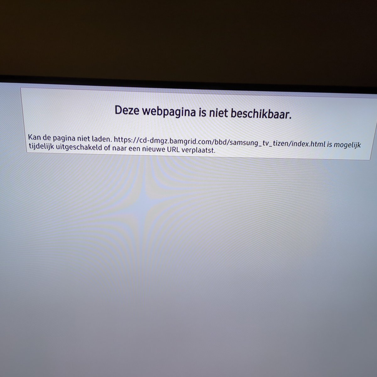 El_Gringo77's tweet photo. @SamsungNL Zijn er storingen bekend met de Disney+ app op televisies? 
Krijg deze melding al 2 dagen https://t.co/6xpqDj7FSV