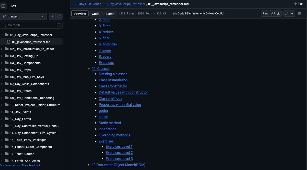 B_sheu_jnr's tweet image. Day 1 of the 30-day react challenge completed. 
Basically did a javascript refresher today. starting from the basics like variables up to classes and DOM all in a day.
#reactjs #30daysofReactJs #30daysChallenge