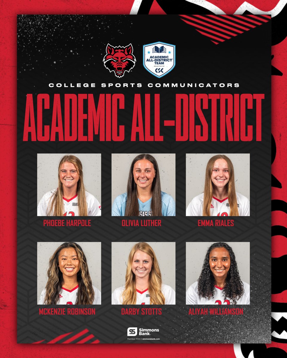 AStateSoccer's tweet photo. 6⃣ recognized as @CollSportsComm Academic All-District❗️ #WolvesUp 

Read more: https://t.co/O43zKM6OdP https://t.co/uo94vIfOjV
