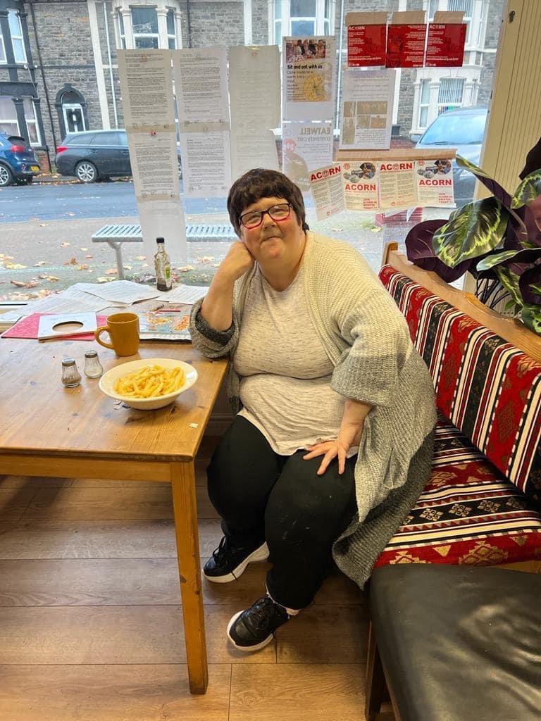 CAFE CONSCIOUS  

This is our beautiful amazing volunteer Sally, Sally has been volunteering from the start, from when we first open in the morning until we close, Sally is our hero, she is very special and we all love and appreciate her xxxx

Thank you Sally x