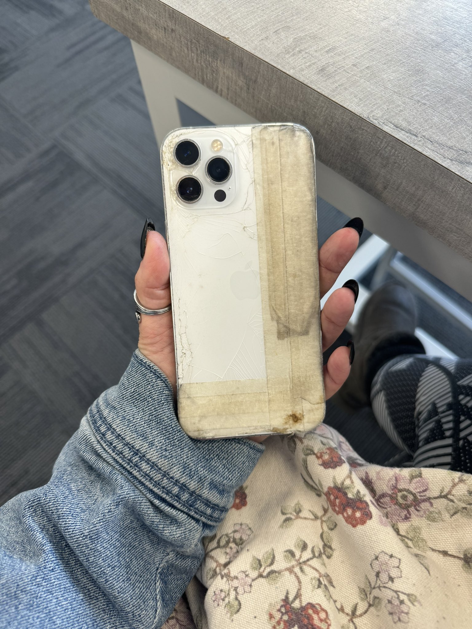 snydaho on X: RIP to my masking tape case phone, you never let me down  (except every other day, when you did) I can't say it's been fun but it's  been an