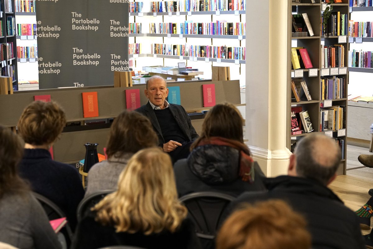 PortyBooks's tweet photo. We had a wonderful evening hearing William Sieghart tell us all about the early days of The Poetry Pharmacy &amp; how it took the form of the bestselling anthologies. Thank you to everyone who attended or tuned in from home &amp; a special thanks to Sieghart for coming to Porty! ✨ https://t.co/0c6F2Qxvxz