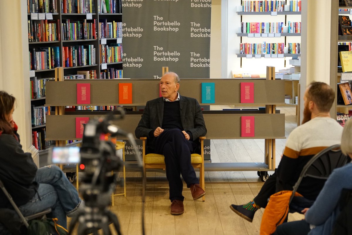 PortyBooks's tweet photo. We had a wonderful evening hearing William Sieghart tell us all about the early days of The Poetry Pharmacy &amp; how it took the form of the bestselling anthologies. Thank you to everyone who attended or tuned in from home &amp; a special thanks to Sieghart for coming to Porty! ✨ https://t.co/0c6F2Qxvxz