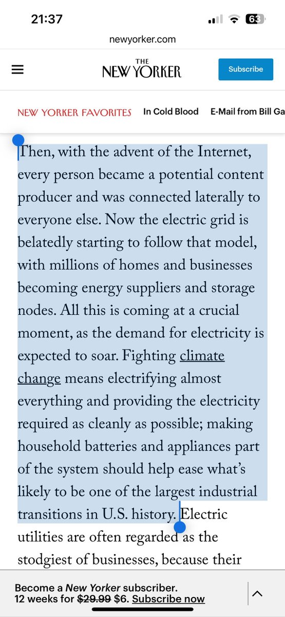 zeroth_ooo's tweet photo. Optimising the grid is also thermal !

Great article in the New Yorker about the relationship between grid stress, renewables, building thermal loads, and weather events. But they only talk about electrical storage though.

This is where we come in.
https://t.co/BJLzREDraa https://t.co/wWpSQWyjb2