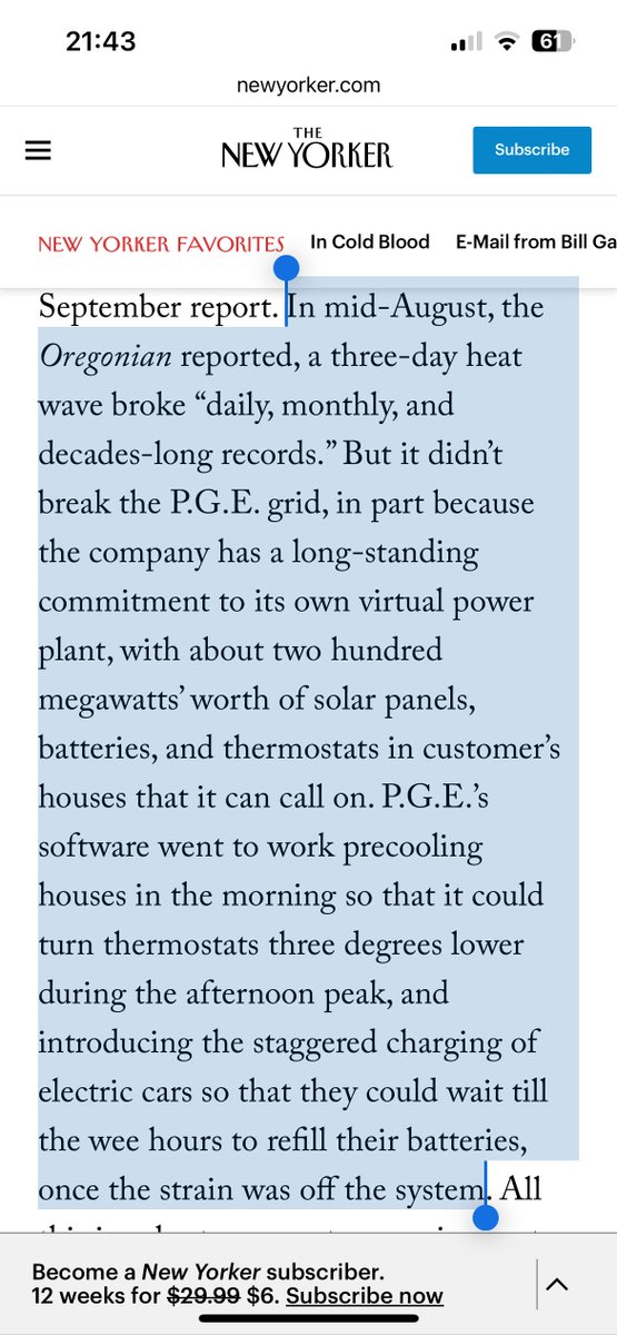 zeroth_ooo's tweet photo. Optimising the grid is also thermal !

Great article in the New Yorker about the relationship between grid stress, renewables, building thermal loads, and weather events. But they only talk about electrical storage though.

This is where we come in.
https://t.co/BJLzREDraa https://t.co/wWpSQWyjb2