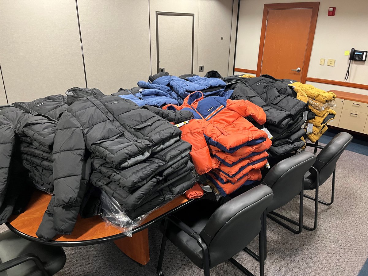 170Teamsters's tweet photo. Local 170 Women’s Committee and Future’s Committee came together to donate an additional 95 jackets to the Worcester Public Schools “Coats for Kids Program.”  Thank you again to everyone who has donated and supported our committee’s fundraising events to help our community! https://t.co/eQLzCkyXG0