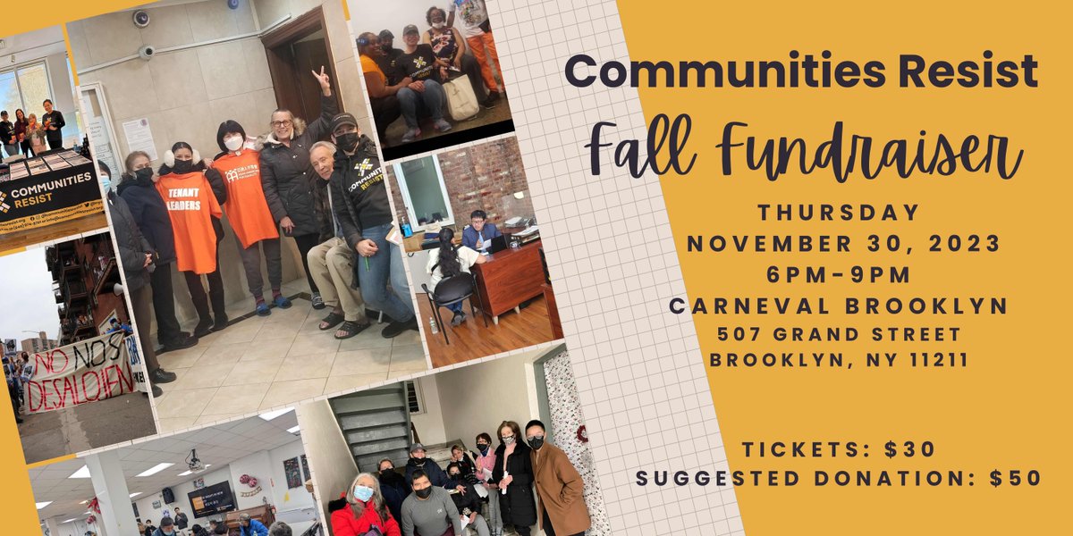 Communities Resist Fall Fundraiser Is Almost 1 Week Away! Get your tickets today! buff.ly/3Me2xV4