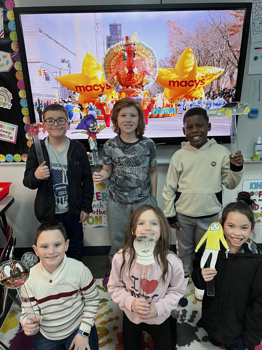 MrKellyOAK's tweet photo. These future engineers learned all about the work that goes into creating balloons for the Macy’s Thanksgiving Day Parade! After designing some  ideas, we created our floats and had a parade celebration of our own 🤩🦃@OakStElementary @FranklinPSNews https://t.co/Fb5zCz5cJh