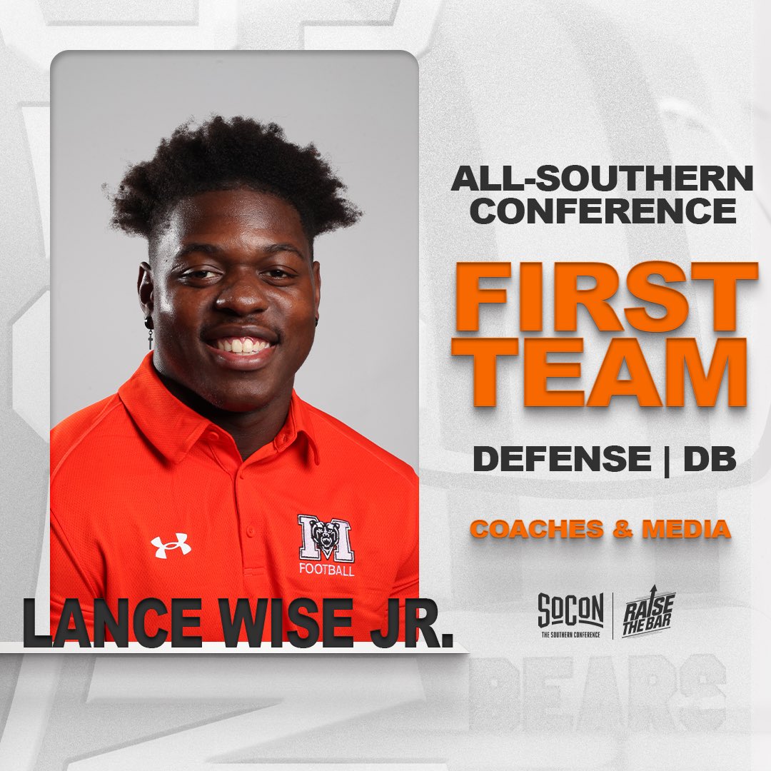 MercerFootball's tweet photo. 𝐀𝐥𝐥-𝐒𝐨𝐂𝐨𝐧 𝐅𝐢𝐫𝐬𝐭 𝐓𝐞𝐚𝐦 ✅

👉Defense
@standley_ken 
@lancelwise 
@5langg 

#RaiseTheBar | #RoarTogether https://t.co/5zsU9RT9ds