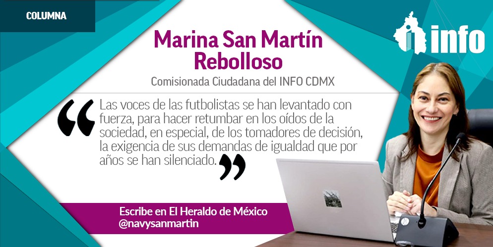 InfoCdMex's tweet photo. #LecturaRecomendada ☕ | "Metiendo goles para vencer la #ViolenciaDeGenero ", es la #ColumnaDeOpinión de la Comisionada del INFO CDMX, @navysanmartin, que se publica en el @heraldodemexico.   
Clic👉🏾https://t.co/dZxZa5lVgu https://t.co/xRx1wMmdGw