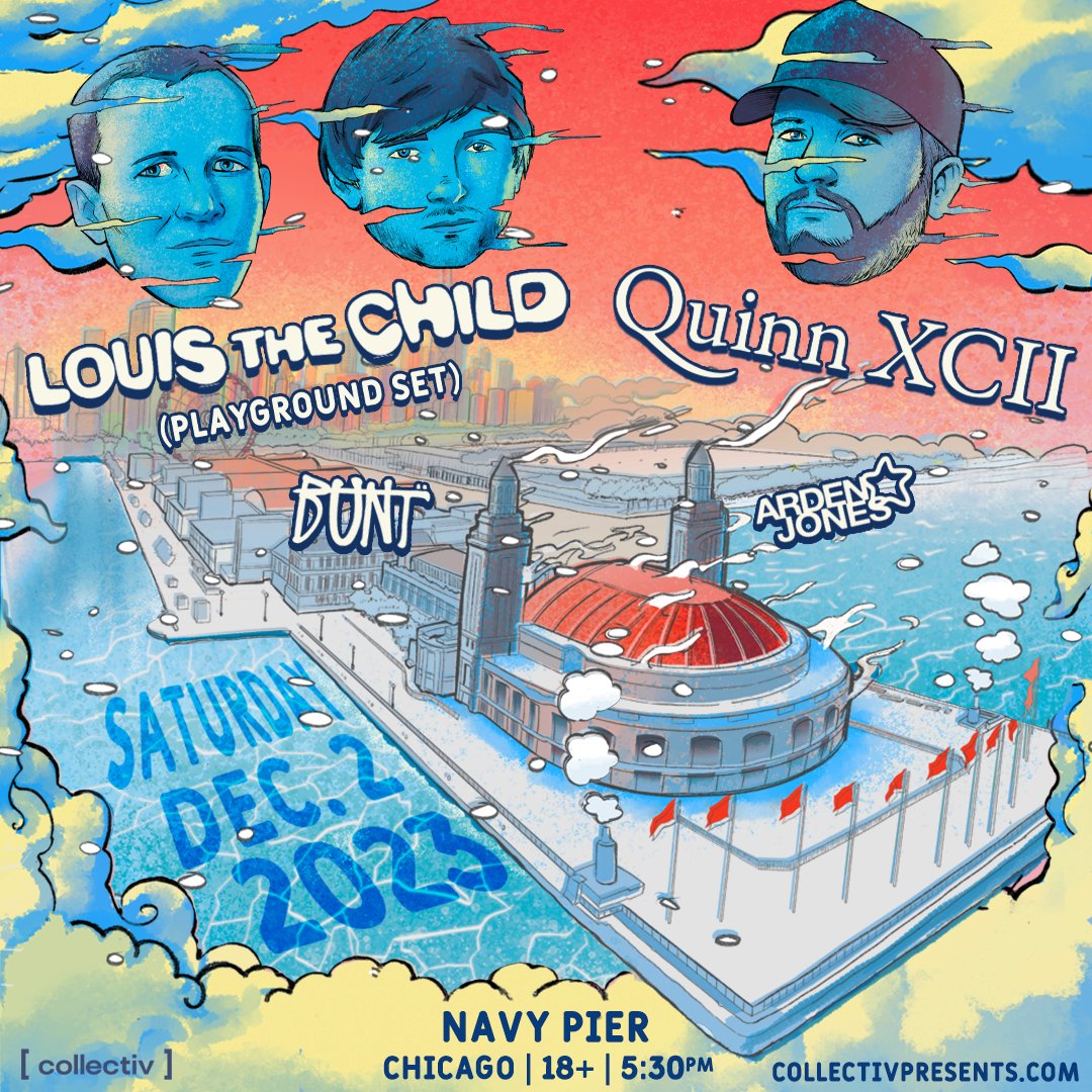🚨New additions: <a href="/buntmusic_/">BUNT.</a> and <a href="/ArdenJones_/">Arden Jones</a>  !! 11 more days until we’re back home at Navy Pier with Quinn XCII, can’t wait to see y’all there! Get ur tix: wl.seetickets.us/event/Louis-Th…