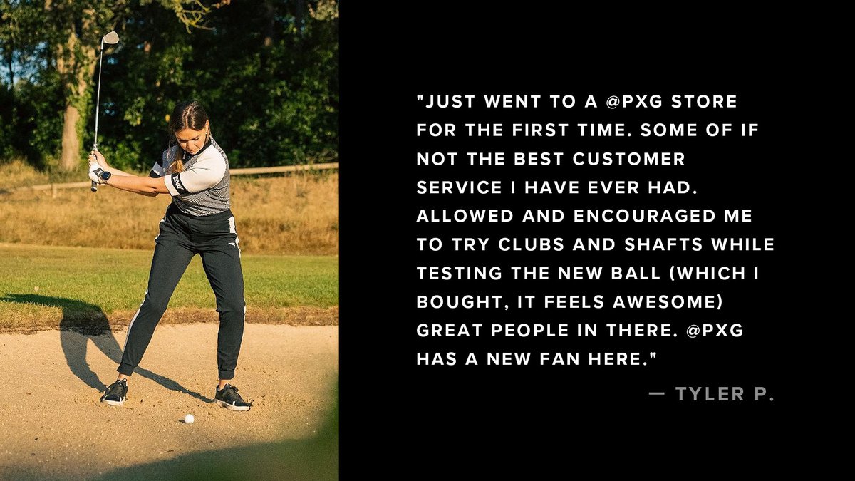 pxg's tweet photo. Getting fit at a #PXG store is truly a golfer's paradise 💯
Take advantage of our limited-time $25 fitting fee (applied to purchase) at any of our 200+ fitting locations across the country: https://t.co/sliCskhEq8
#PXGTroops #GolfFitting #PXGFitting https://t.co/LTAYDk8Thp