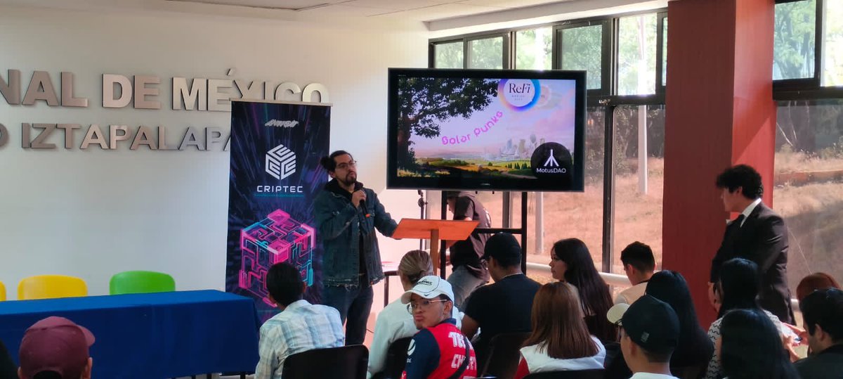 MotusDAO's tweet photo. Discussing the regeneration of the world from the inside out.

With @anguloambiental &amp; @ReFiMexico 

Thanks for the invite @antisat_eth @criptecmx 

#mentalhealth
#publicgoods
#networkgoods
#hyperstructure
#E8lattice https://t.co/54JjeI1FNl
