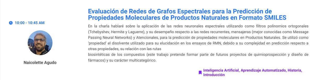 j_sgalan's tweet photo. Este sabado 25 estaremos en https://t.co/5TkBew8Zir hablando de #Graphnetworks para #Chemistry #NaturalProducts y de #TemporalFusionTransformers #TFT #DeepLearning para #timeseries Registro: https://t.co/nwThUbRBtp https://t.co/va7bDyvujW