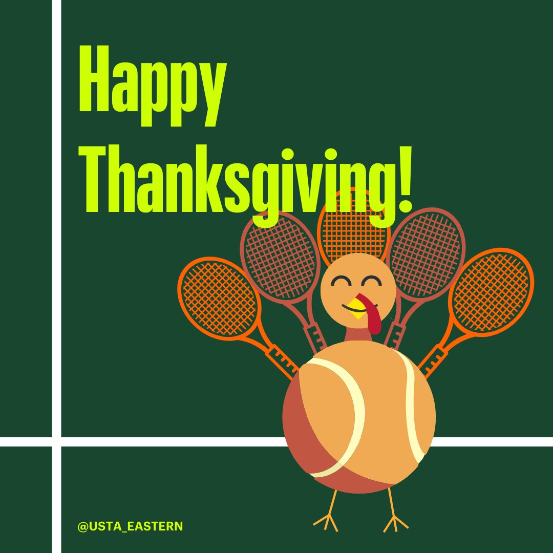 Happy Thanksgiving to our tennis family 💚