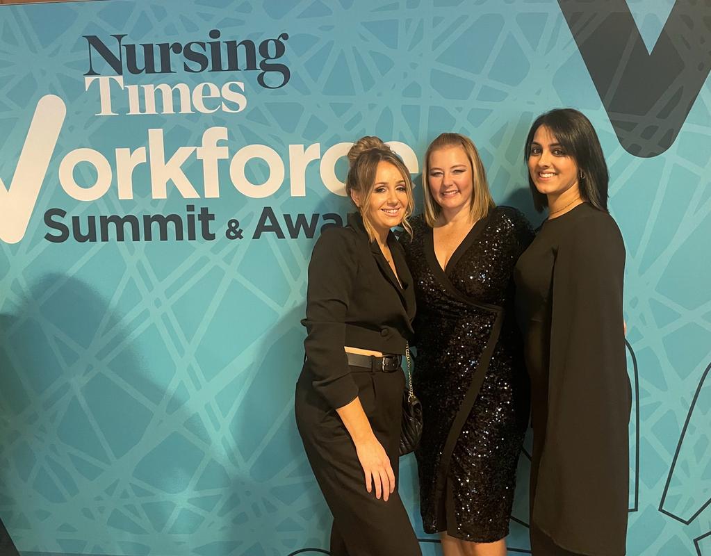 Amazing evening networking so far @NursingTimes #NTworkforce awards