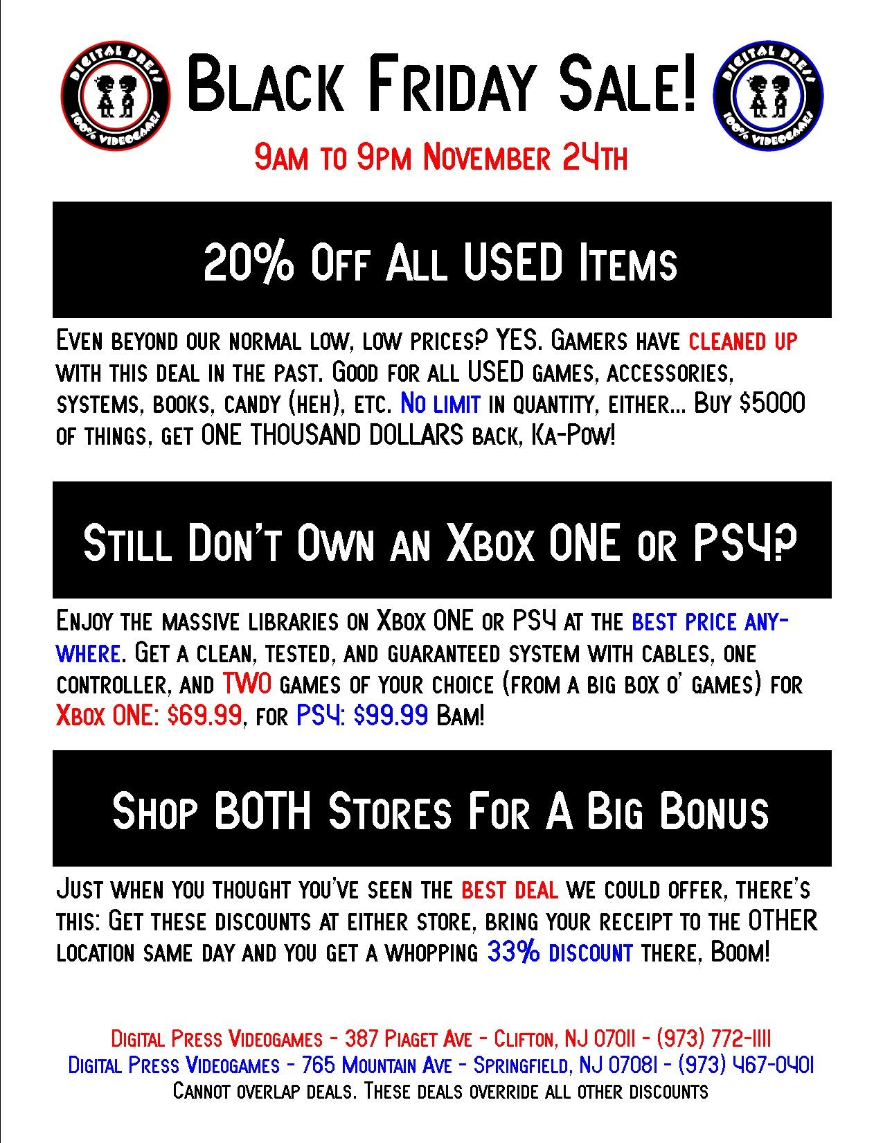 Xbox marketplace on sale black friday 2018
