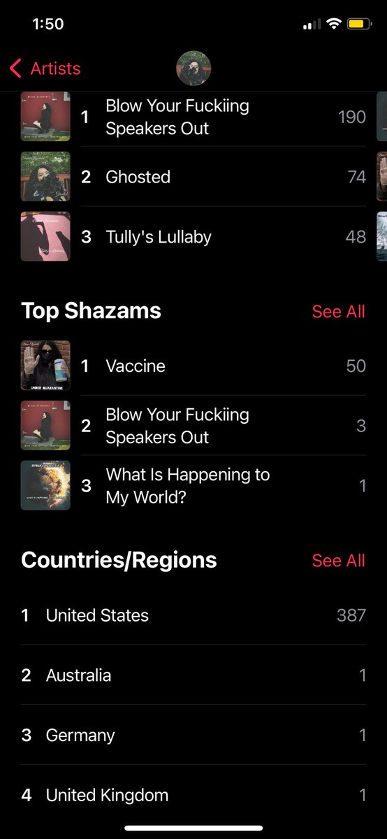 Thank you for 50 Shazams for Vaccine on Apple Music #explorepage #singingvideos #music #youtube #musician #singer #songwriter #rock #metal #originalsong #womeninmusic