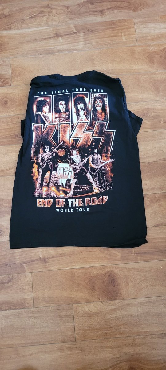 Two shirts I got on November 18th, 2023. KISS IS THE BEST.