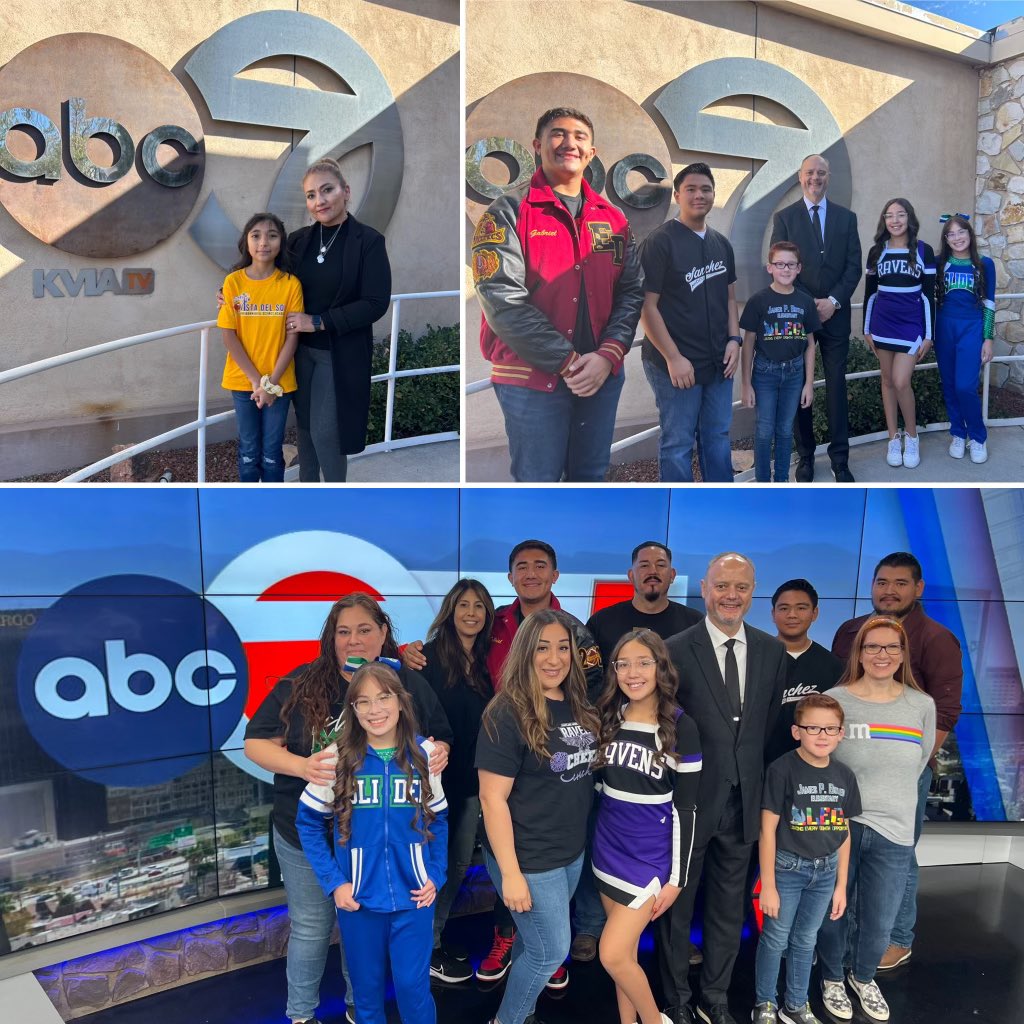 I enjoyed spending the afternoon with our amazing #TeamSISD students and their parents at the @KVIAABC7News studios! Be on the lookout for our commercial as we kickoff the holiday season!