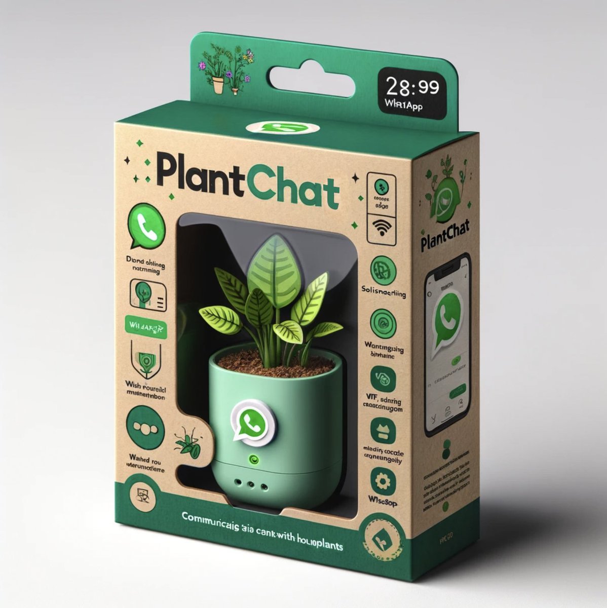 BjoernKarmann's tweet photo. PlantChat is simply a plant pot that lets you chat with your compatible house plants in case they want to speak to you. They may block you if you do not water them well. https://t.co/3ODPRXvefX