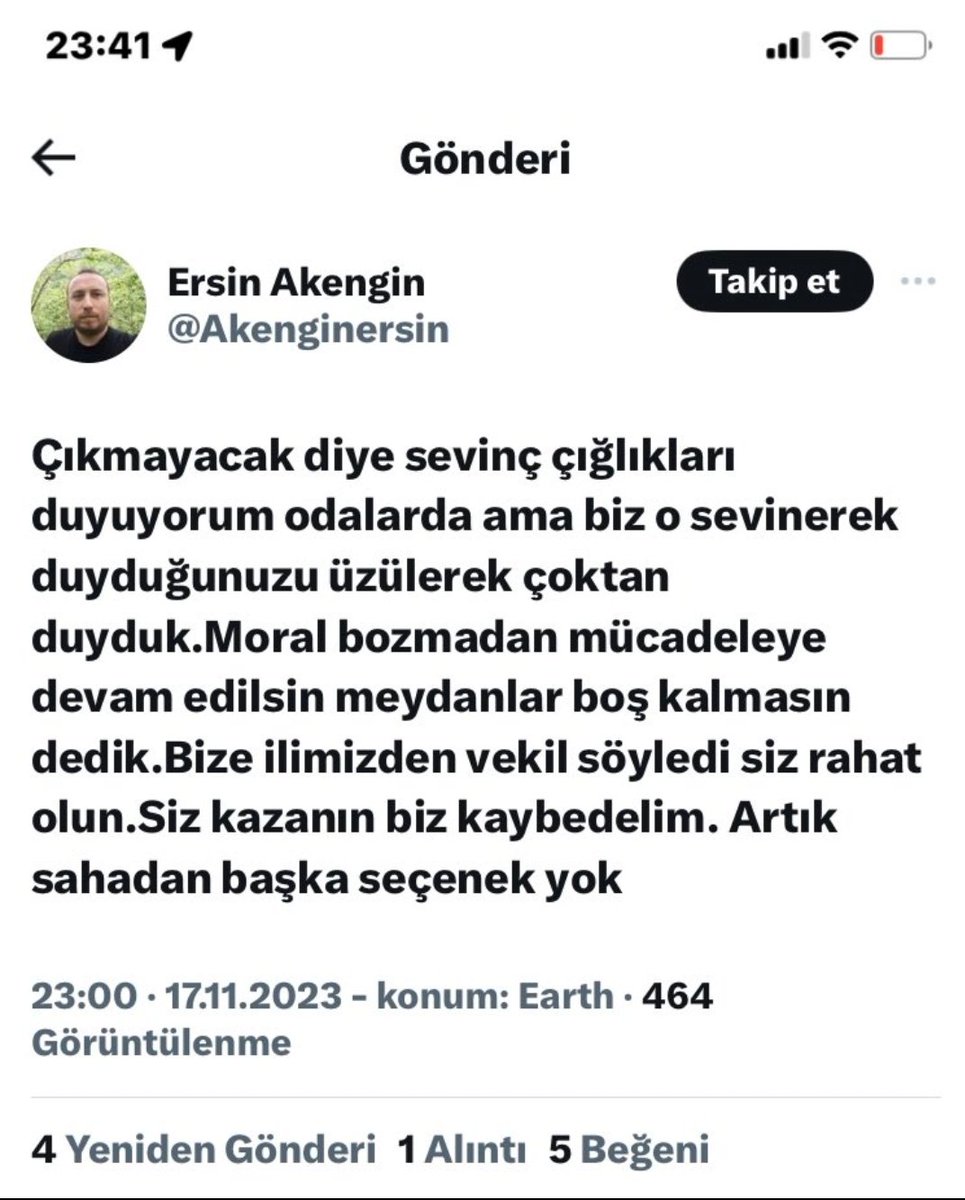 Sizler odalarda bakanın açıklamasından sonra çözümsüzlük için sevinirken ben şahsen üzüldüm 9 ayı vekille görüştük  vekillerimizden iyisinide duyduk aynı o sevindiginiz kötü mujdeli haberinizde.10 Aralık Kartal'da olalım.pes etmeyelim dedim.

10 Aralık Pazar #StajyerÇırakKartalda