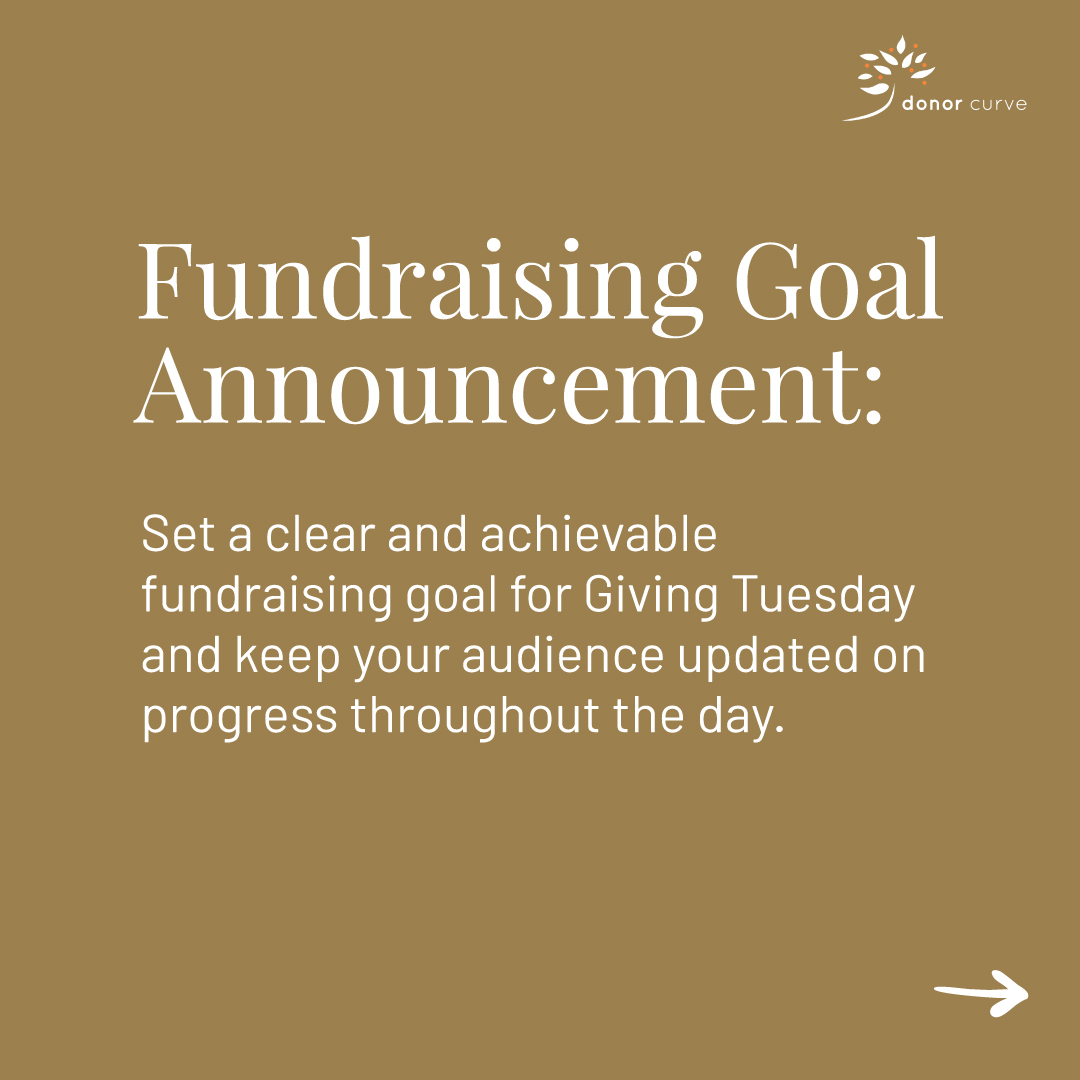 DonorCurve's tweet photo. #NonprofitTIP: Boost the excitement! Announce your fundraising goals, provide sneak peeks through behind-the-scenes content, and go live to connect directly with your supporters. Spark enthusiasm, inspire action, and let's make this #GivingTuesday the best one yet!🌟  #nonprofit https://t.co/9s3a7Widjd