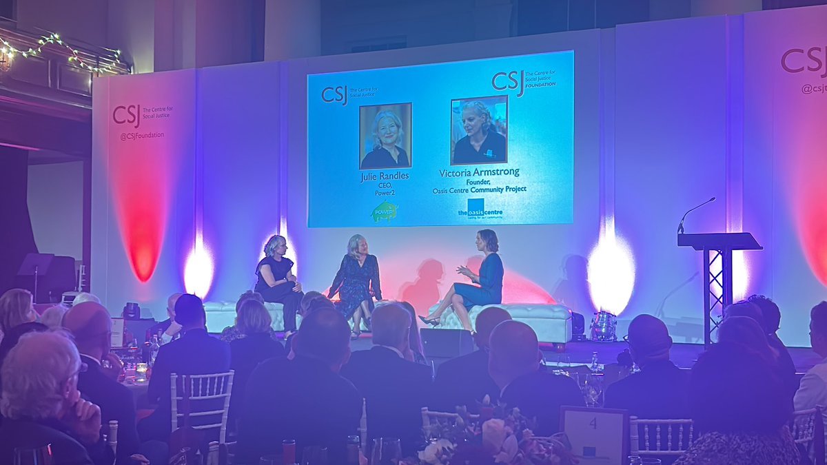 CSJFoundation's tweet photo. It’s amazing to hear directly from our #CSJAward winners @victarmstrong and @JulieRandles4 here today at the CSJ awards! https://t.co/SlvU25kSN8