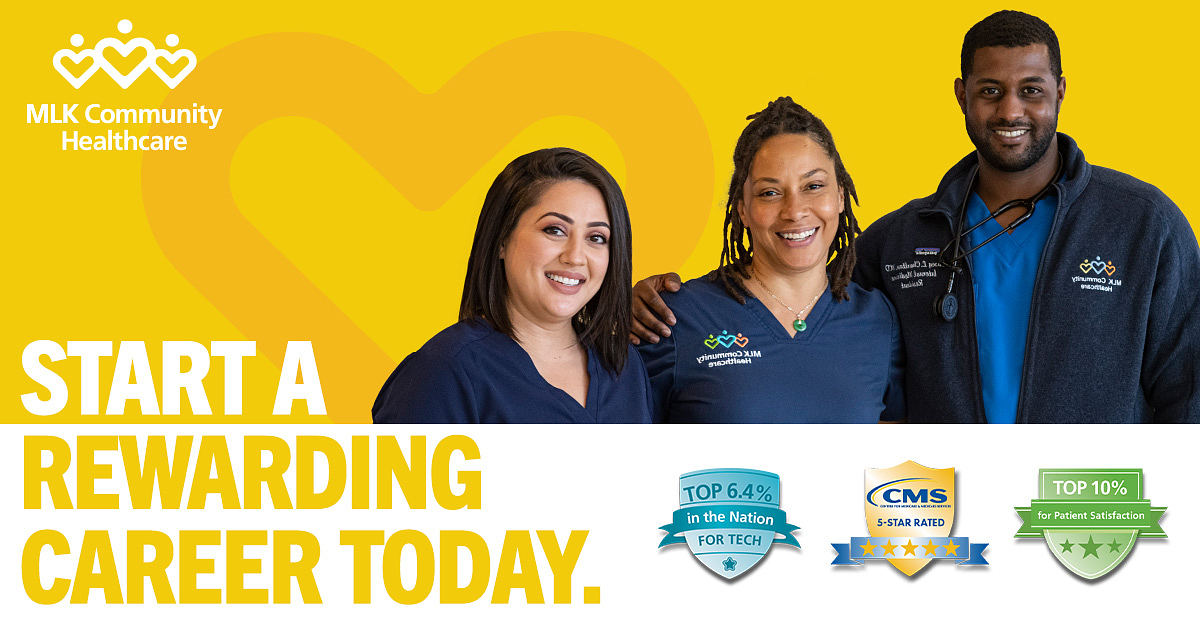 yourMLKCH's tweet photo. Join us on December 6th for our Registered Nurse interview day! Stop by with your resume to meet with a recruiter.

Where: MLK Community Hospital
1680 E. 120th St. Los Angeles, CA 90059
Time: 9 am - 3 pm
RSVP here: https://t.co/YhoiFyRK2o

#RN #FloatPool https://t.co/lW9XYzpxga