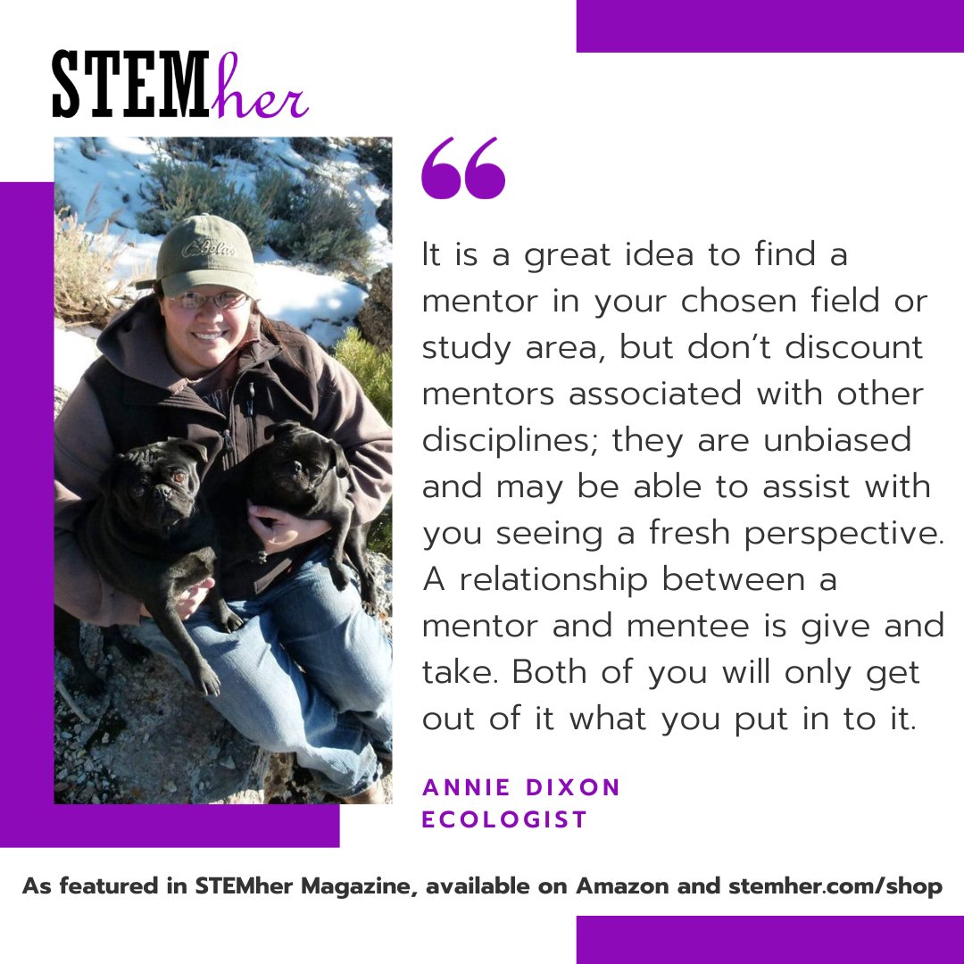STEMher_'s tweet image. This Black Friday, get STEMher Magazine on Amazon and stemher.com/shop

"Find mentors in your field, but don’t discount mentors associated with other disciplines" - Annie Dixon, Ecologist. #nativesinSTEM #blackfriday #NativeAmericanHeritageMonth #nativesinstem #WomenInSTEM