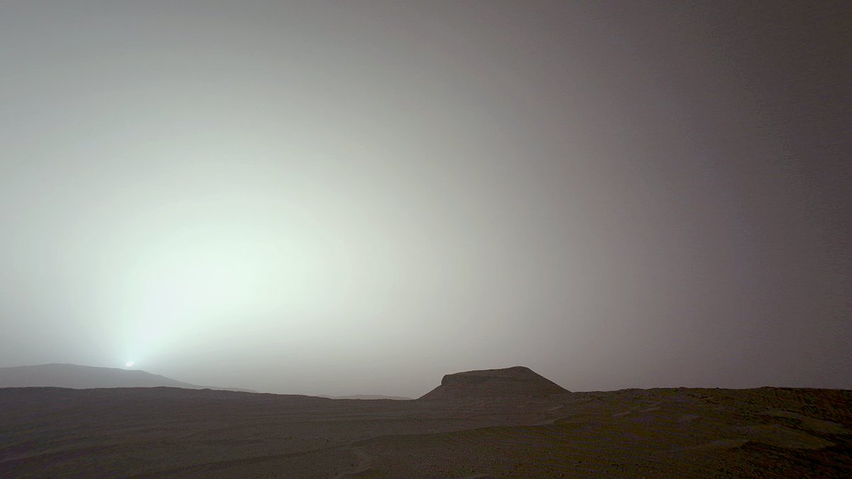 This is what sunrise looks like on Mars.