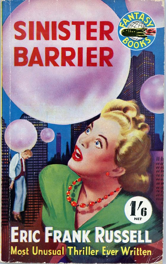 giddierone's tweet photo. Before John Keel’s “Superspectrum” and “Ultraterrestrial” hypothesis, or Jacques Vallée’s “Five Arguments against the Extraterrestrial Hypothesis” there was Eric Frank Russel’s science fiction story Sinister Barrier (1950). 🧵 1/10  #ufox #ufotwitter #ultraterrestrials https://t.co/455MR5vy12