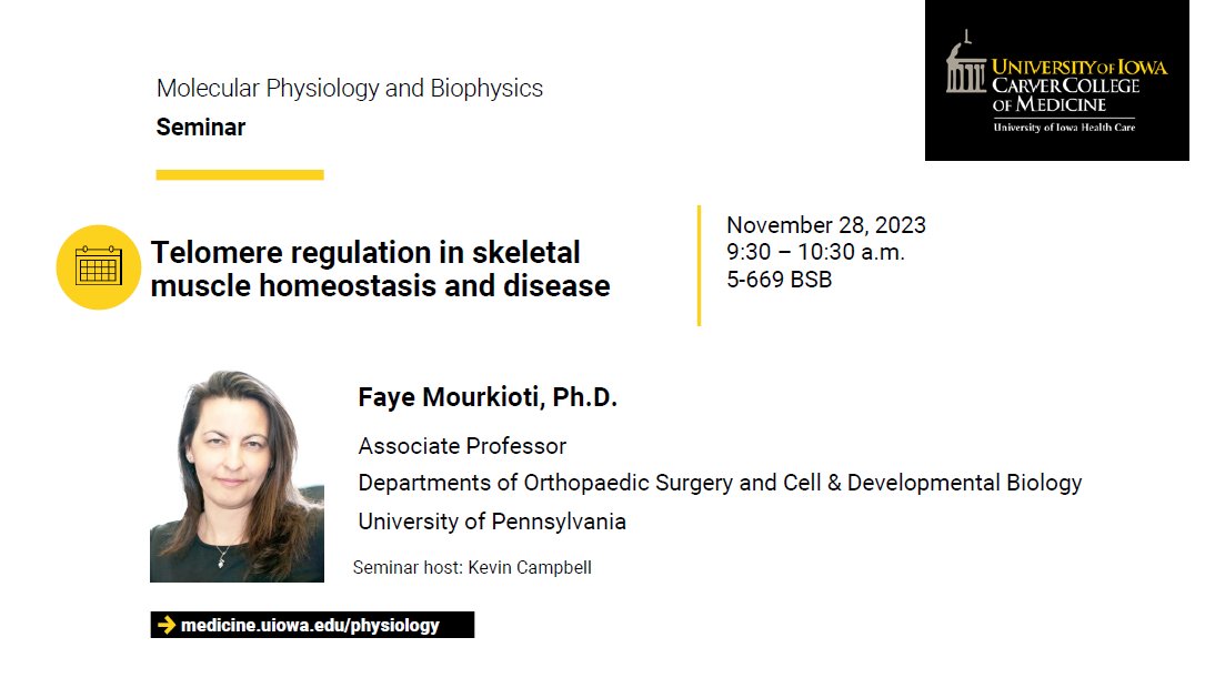 UI Molecular Physiology & Biophysics (@uimolecphysbio) on Twitter photo Please join us for the following Seminar next week! <a href="/IowaMed/">Carver College of Medicine</a> <a href="/UIowaResearch/">UIowa Research</a> Please join us for the following Seminar next week! <a href="/IowaMed/">Carver College of Medicine</a> <a href="/UIowaResearch/">UIowa Research</a>