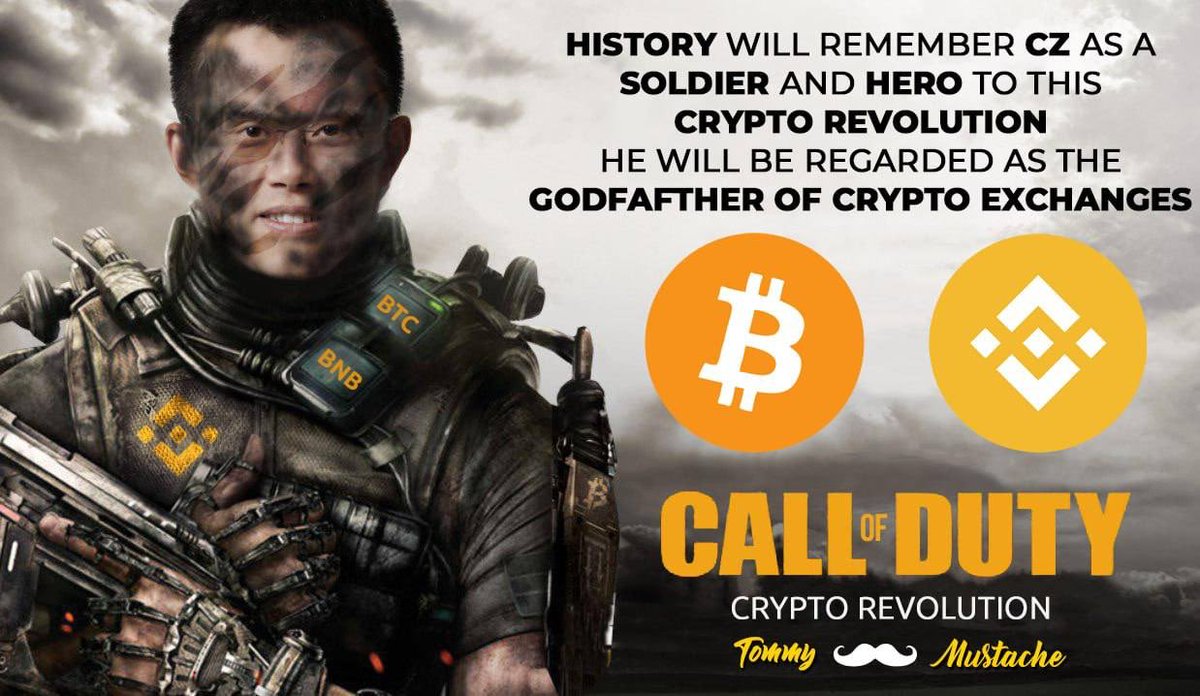 MustacheTommy's tweet photo. @cz_binance Forever a legend in our crypto space. https://t.co/j9nfrorxUP