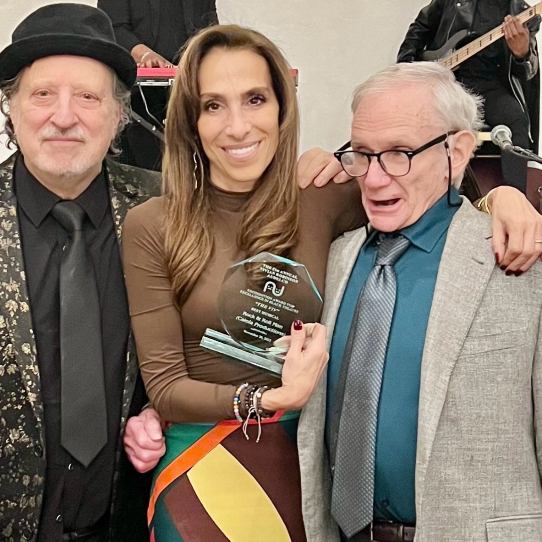 rockrollmanshow's tweet photo. We’re honored to have won two #AudelcoAwards last night:
• BEST MUSICAL
• BEST FEATURED ACTOR IN A MUSICAL - Rodrick Covington
Congratulations to the entire company of Rock &amp; Roll Man! 🎉 https://t.co/tjzpP1YzEq