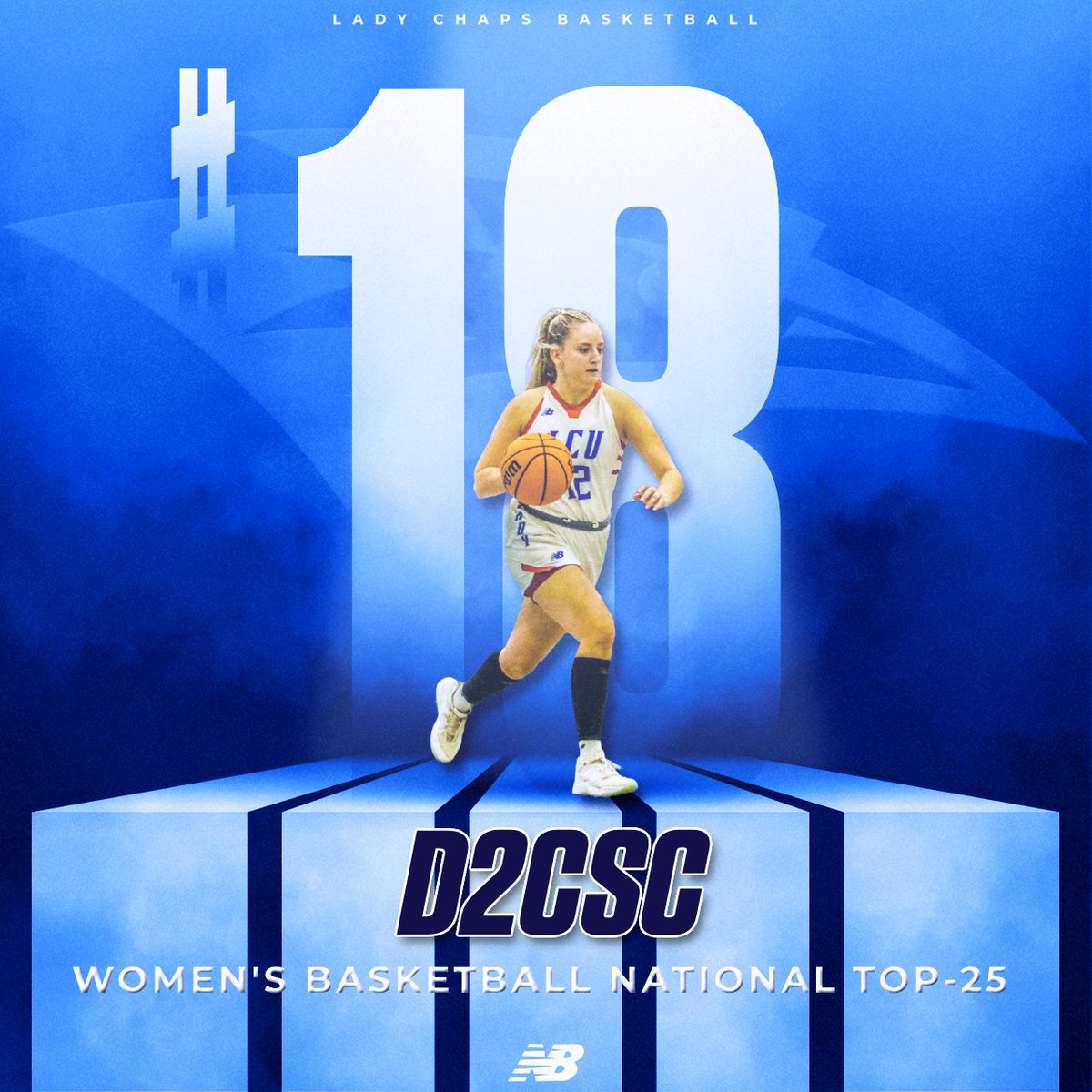 🏀WBB | The latest D2CSC Women's Basketball National Top-25 Poll has @LCUWomensBball ranked No. 1⃣8️⃣ !!!!