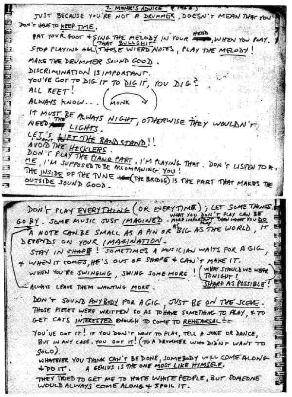 LibrarySheet's tweet image. Advice from Thelonious Monk.
#SMLPDF 
sheetmusiclibrary.website