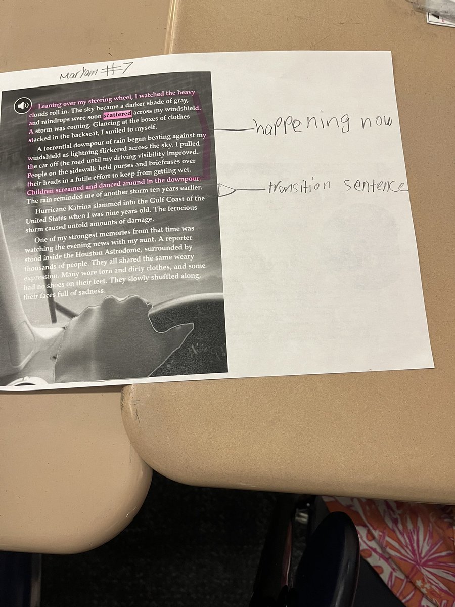 hlykkewi's tweet photo. Close reading and looking at how the author uses a flashback and how to identify the transitions from present to past and back to present. @NorrisElem @MissVioli https://t.co/RE79Yk2oIz