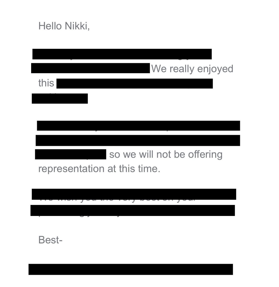 IAmNikkiSavoy's tweet photo. thanks for considering!! #amquerying #queryblackout #RejectionBlackout #QueryRejection https://t.co/DTGKTsNjPy